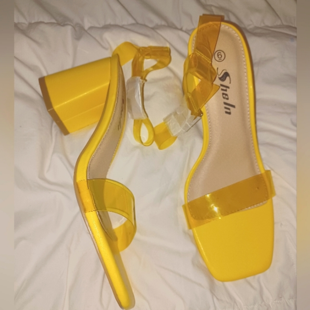 Strappy clear sandal